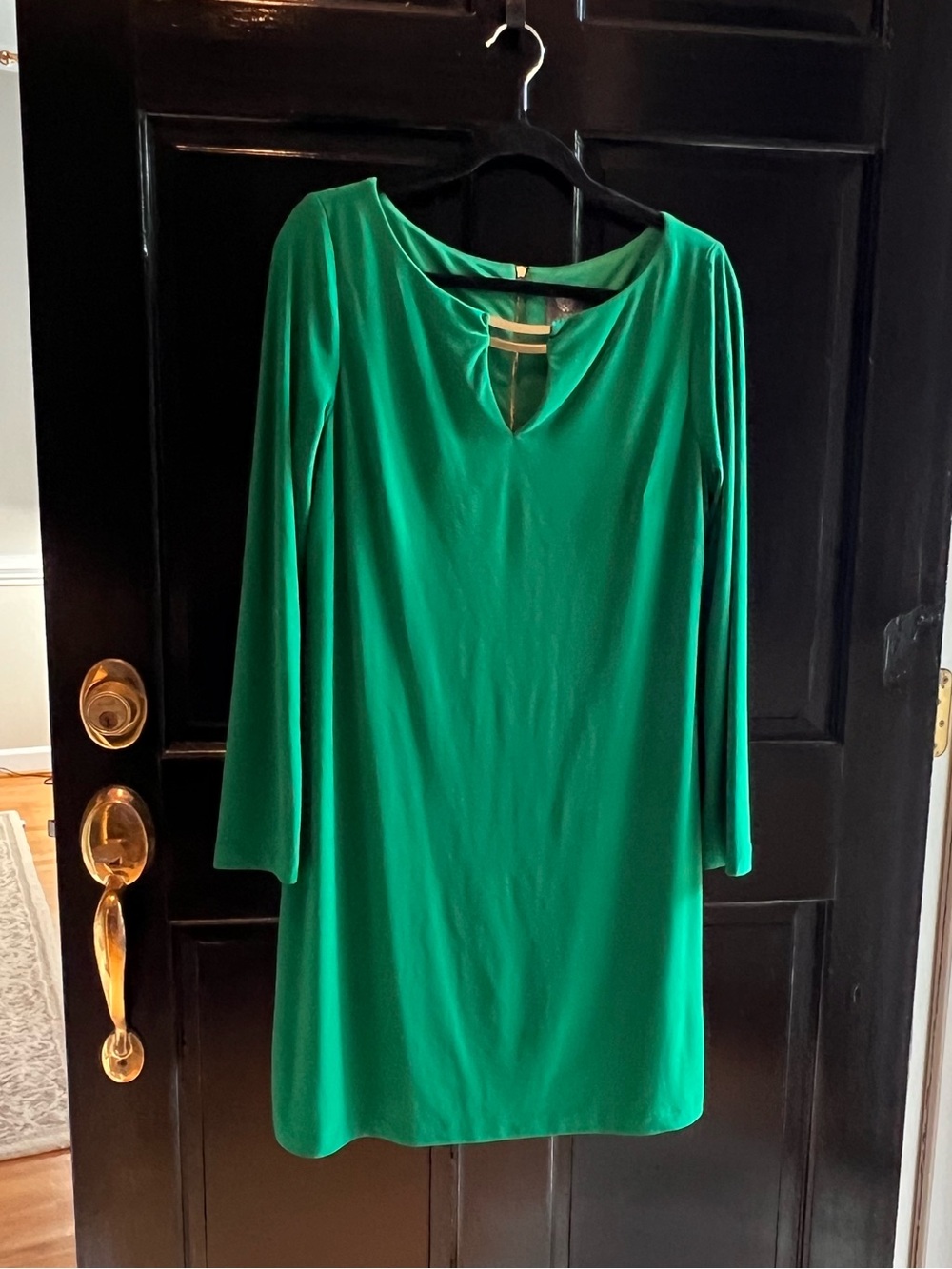 Vince Camuto Emerald Green Long-Sleeve Dress, size 12 - Picture 1 of 4